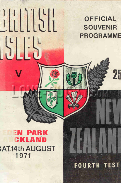 New Zealand British Isles 1971 memorabilia